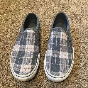 Plaid Vans Slip ons - US Women’s size 8.5